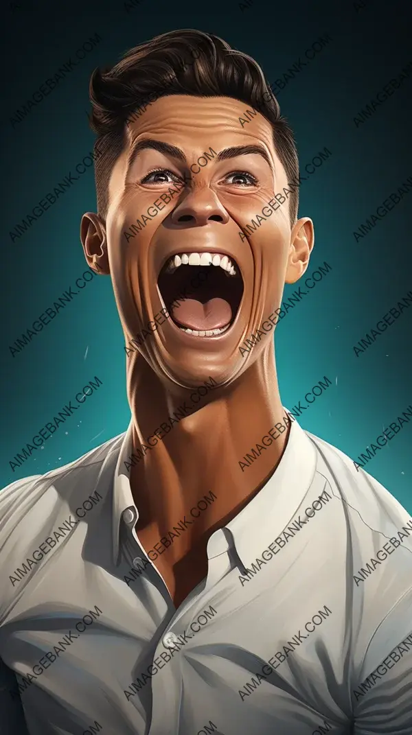 Cristiano Ronaldo: Rough and Vibrant Caricature Creations