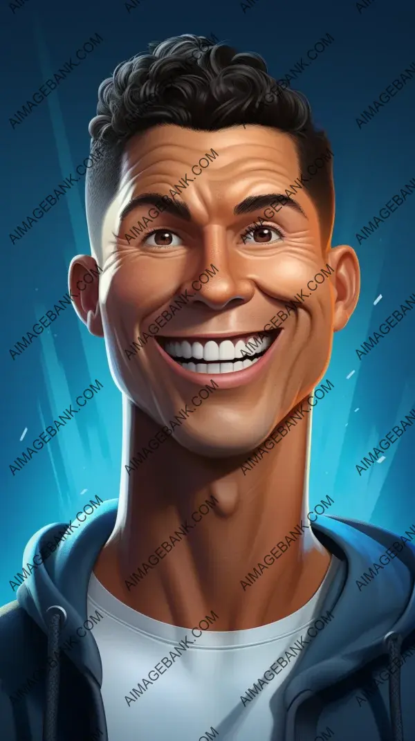 Cristiano Ronaldo: Captivating and Expressive Caricatures with a Rough Edge