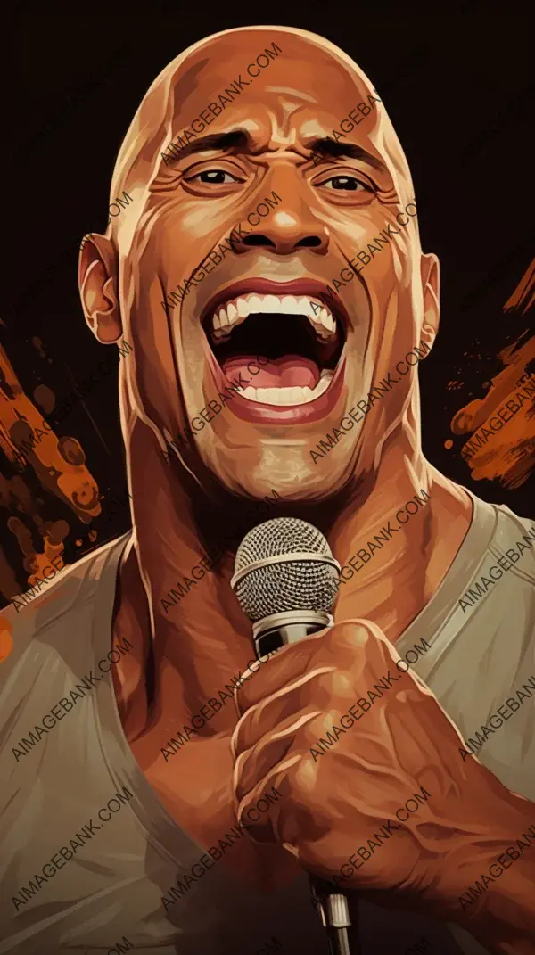 Dwayne Johnson &#8220;The Rock&#8221;: Exaggerated and Striking Artistic Interpretations