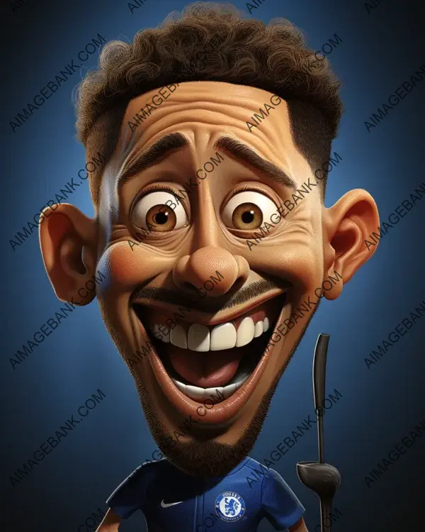 Eden Hazard: Expressive and Bold Mad Magazine Style