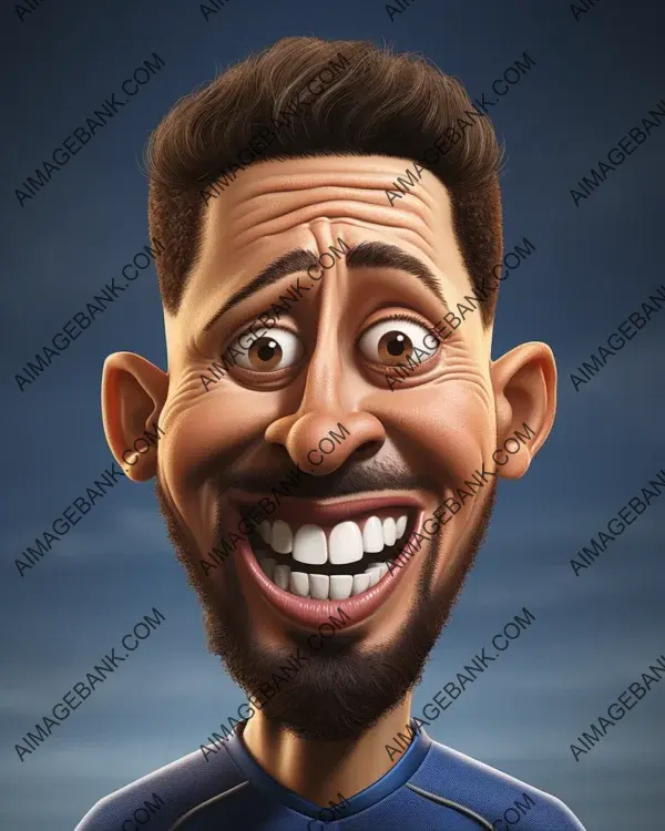 Eden Hazard: Playful and Captivating Caricatures