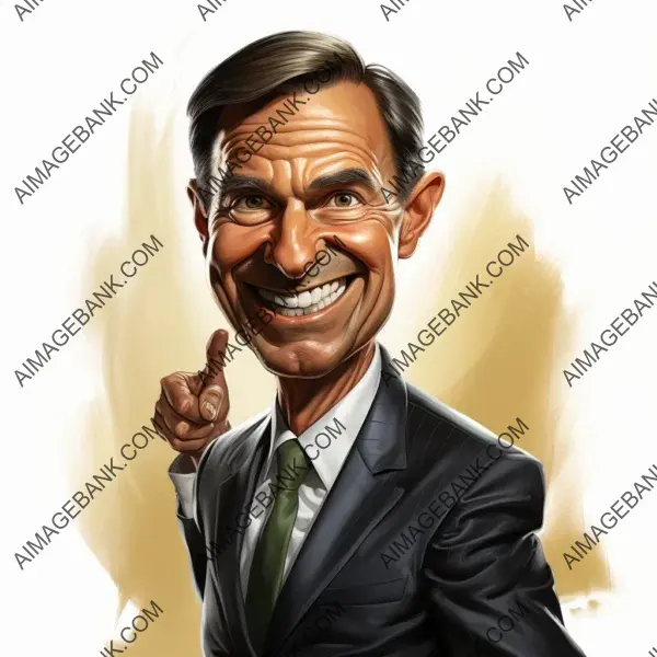 Jair Bolsonaro: Striking Caricatures on a White Background