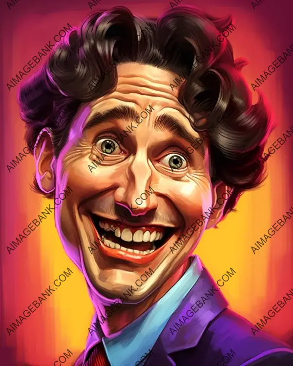 Justin Trudeau: Vibrant and Expressive Caricature Style