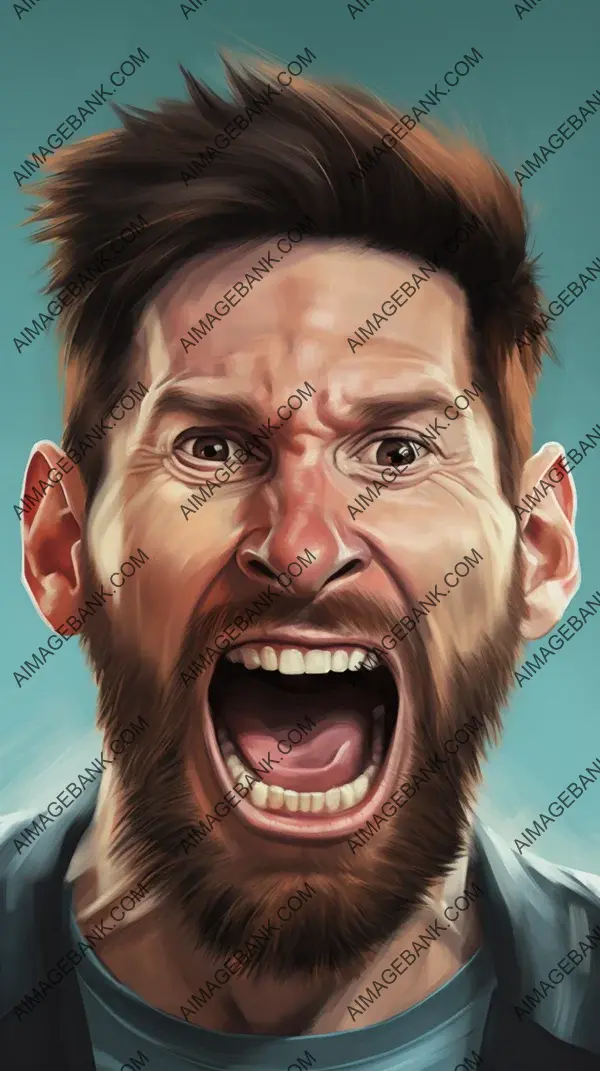 Lionel Messi: Over-Exaggerated and Playful Caricatures