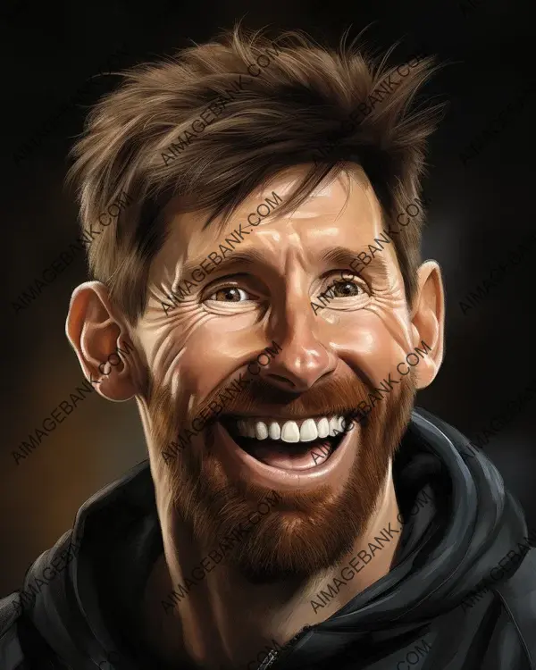 Lionel Messi: Dynamic and Lively Caricatures in Mad Magazine Style