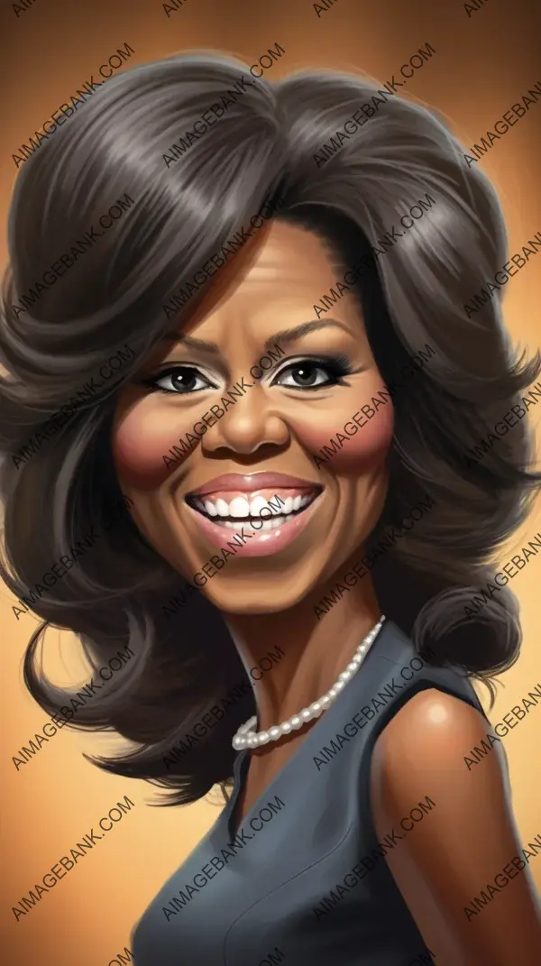 Michelle Obama: Over-Exaggerated and Playful Depictions