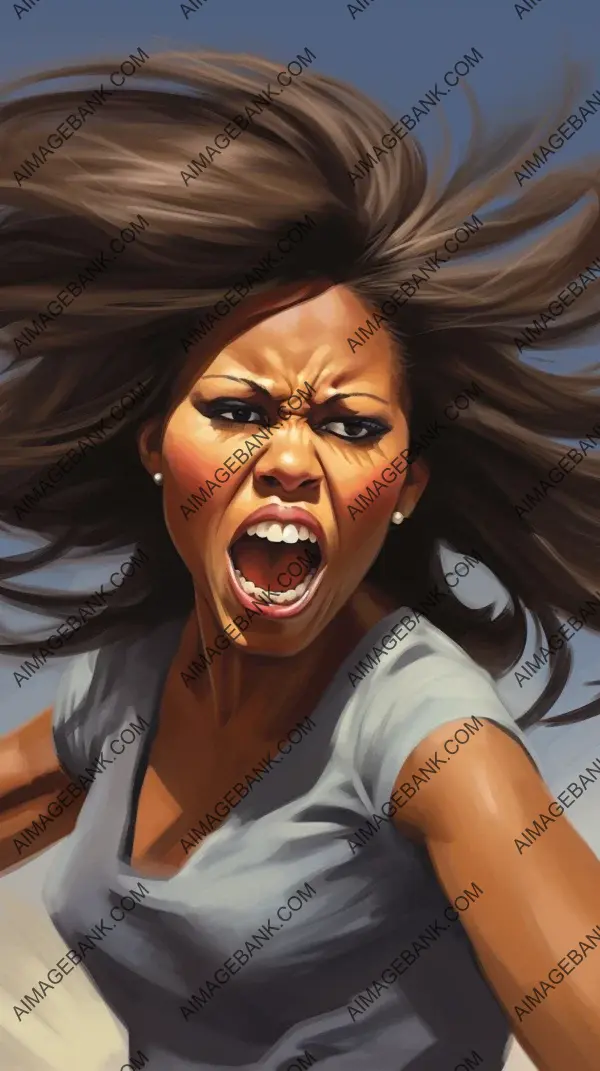 Michelle Obama: Bold and Striking Over-Exaggerated Portrayals