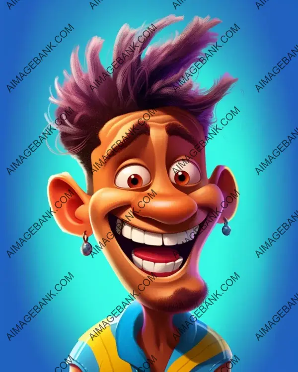 Neymar: Vibrant Caricatures Characterized by Movement