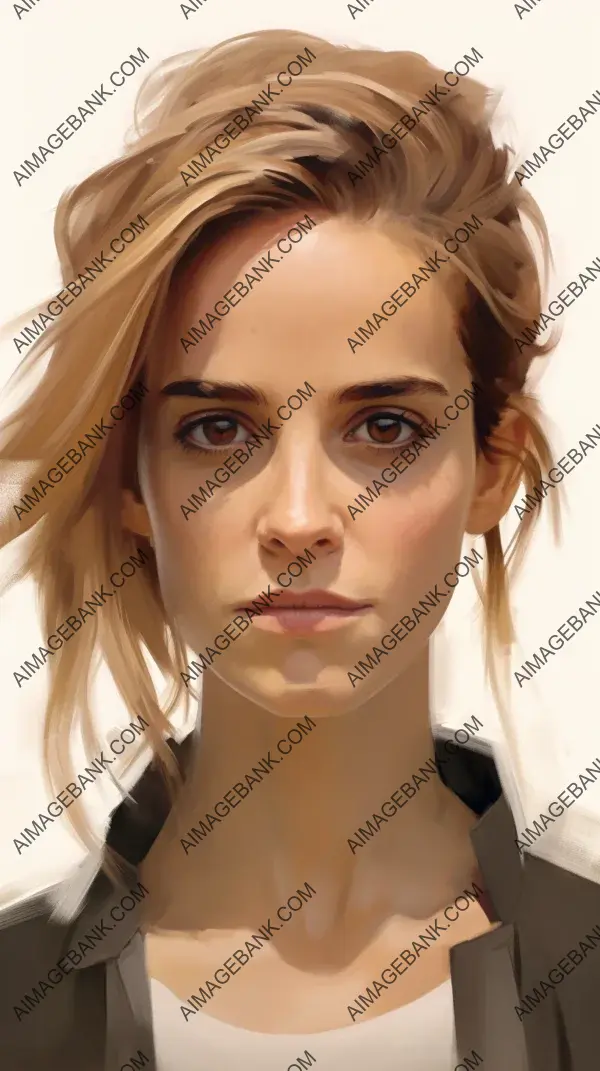 Exaggerated Caricature: A Quick Encounter with Emma Watson