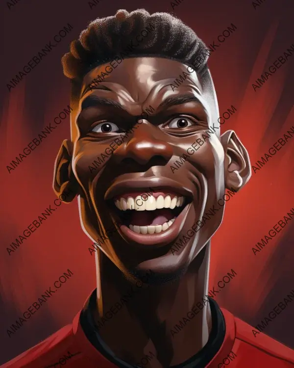 Mad Magazine Style Caricature: Paul Pogba in Focus