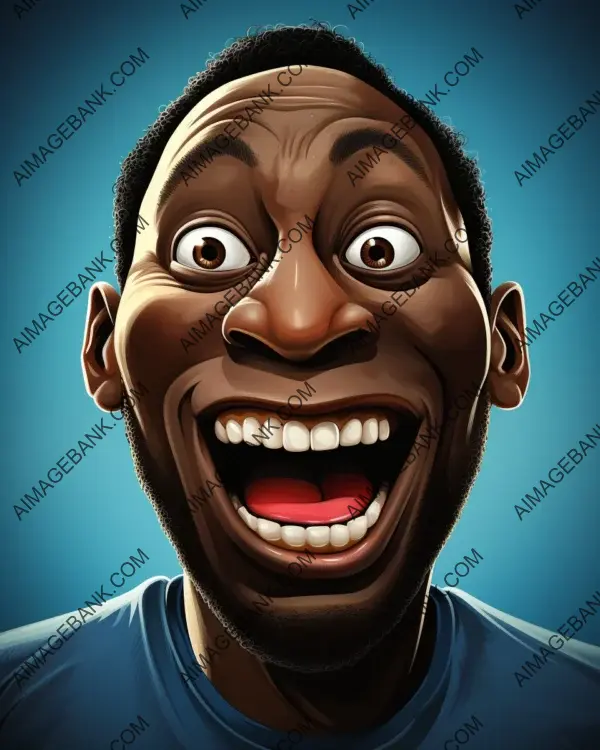 Romelu Lukaku Caricature: A Mad Magazine Style