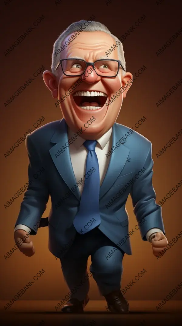 Rough-Style Caricature: Depicting Scott Morrison