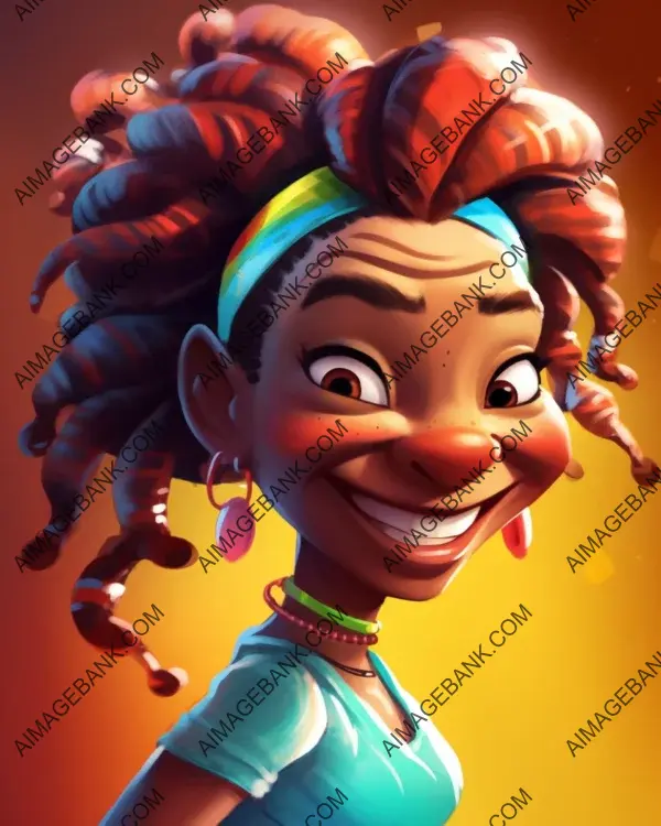 Vibrant Caricature: Capturing Serena Williams&#8217; Style