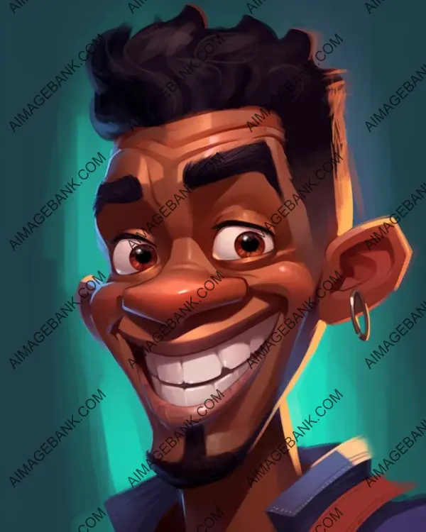 Anthony Joshua: Bold and Colorful Caricature Style