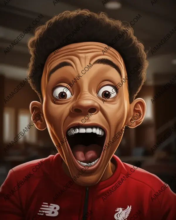 Capturing Trent Alexander-Arnold&#8217;s Style: Caricature with a Twist