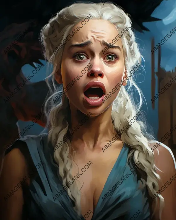 Digital Art Techniques: Creating a Vibrant Caricature of Daenerys Targaryen