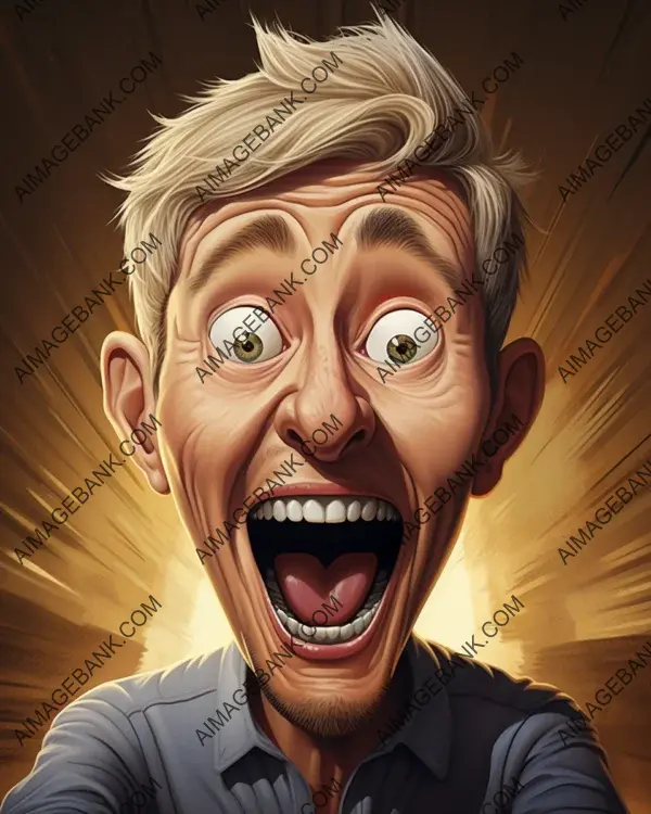 Ellen DeGeneres: Colorful Caricature Magic