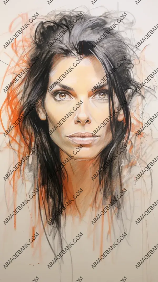 Sandra Bullock: Exaggerated Boardwalk Caricature