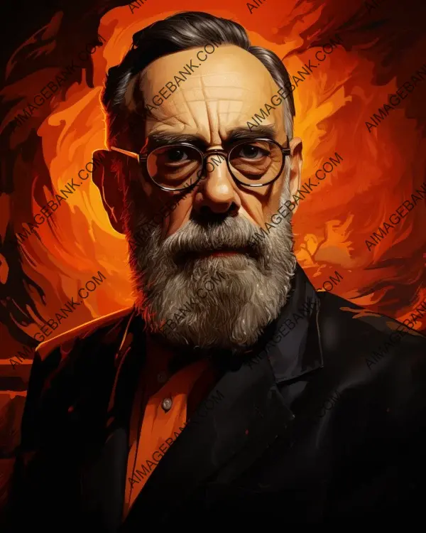 Francis Ford Coppola: Vibrant Digital Caricature Art