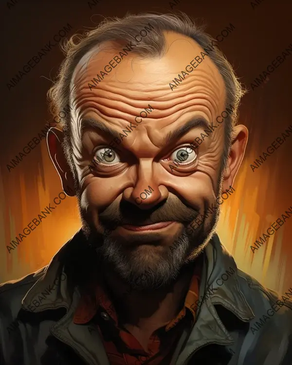 Graham Norton: Vibrant Caricature Tech Art