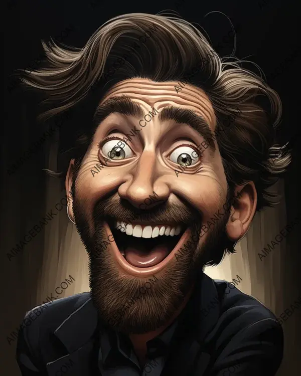 Jake Gyllenhaal: Intense Mad Caricature Look