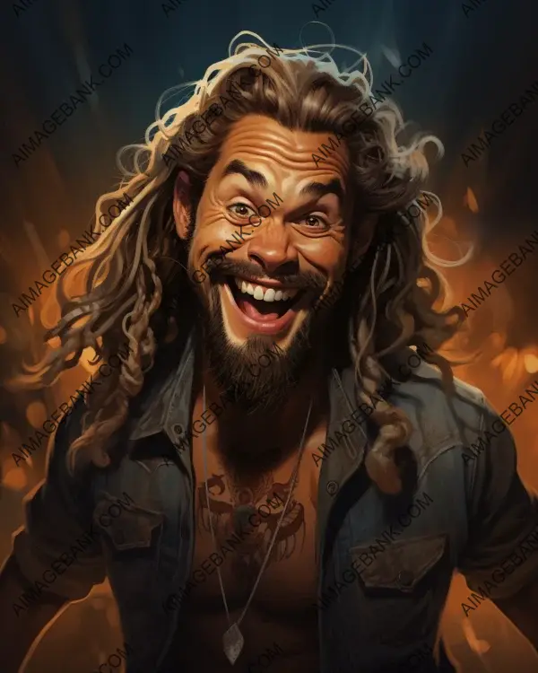 Jason Momoa: Caricature with Mad Magaz Vibes