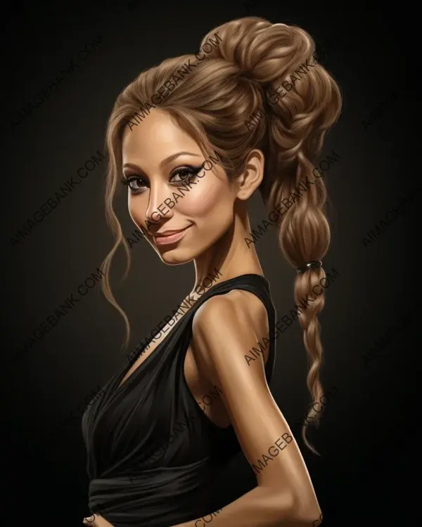 Jennifer Lopez: Mad Ma Caricature Style