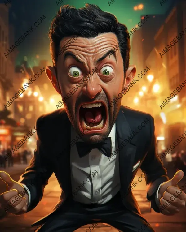 Jimmy Kimmel: Vibrant Caricature Tech Art