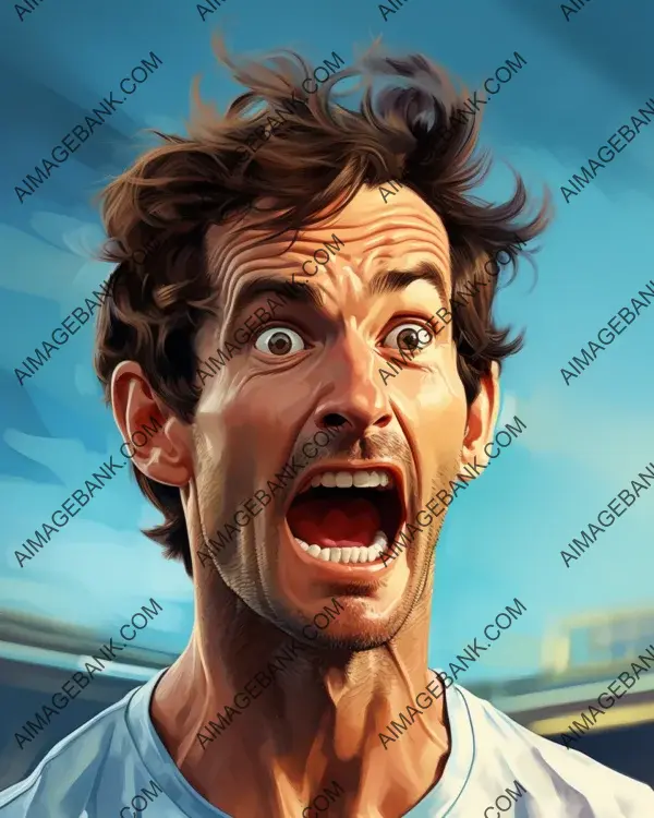 Andy Murray Caricature: Exploring Vibrant Digital Art Techniques