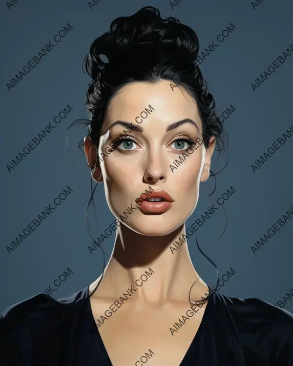 Monica Bellucci Caricature: Digital Art Techniques