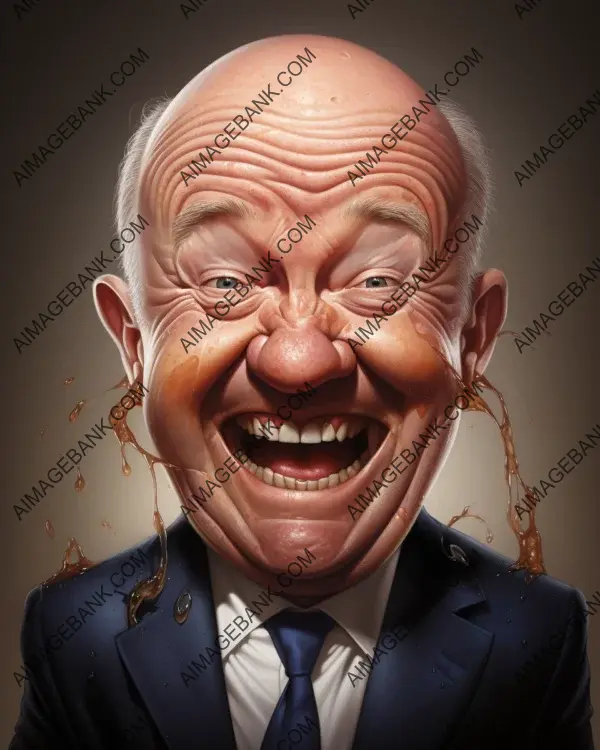 Piers Morgan: Vibrant Digital Art Caricature