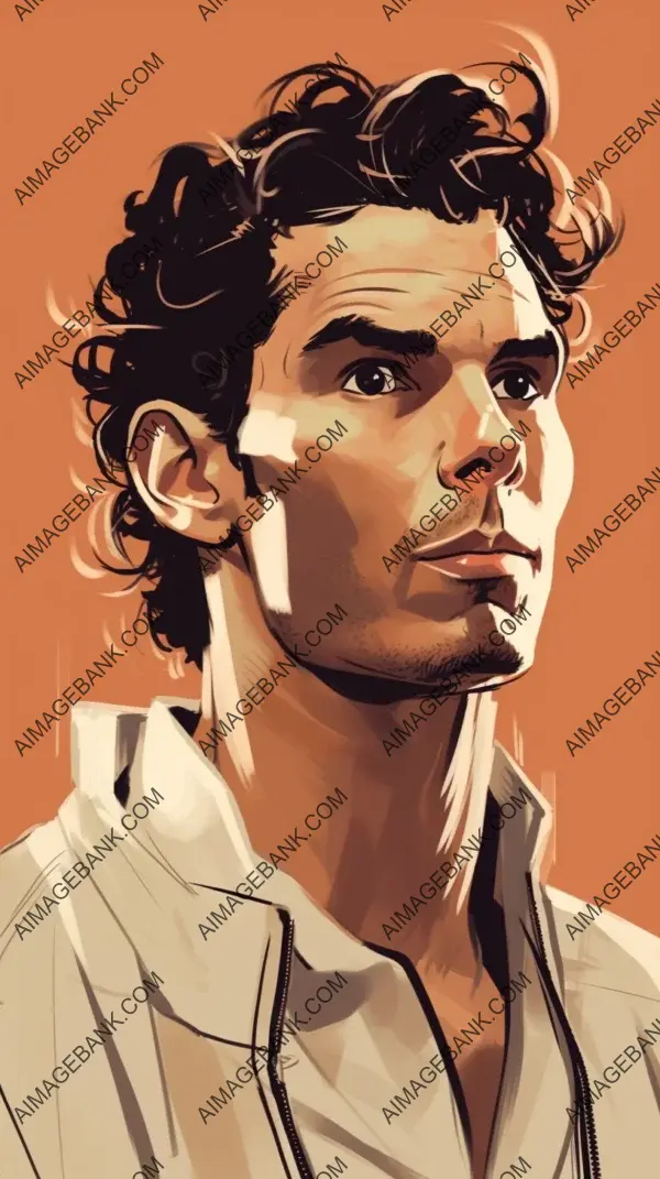 Redefining Rafael Nadal Through Artistic Illustration