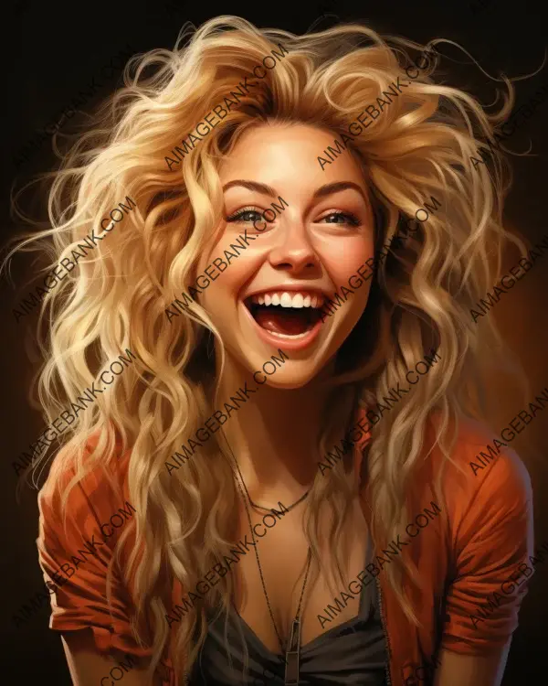 Celebrating Shakira: A Colorful Caricature Revealed through Digital Art Techniques