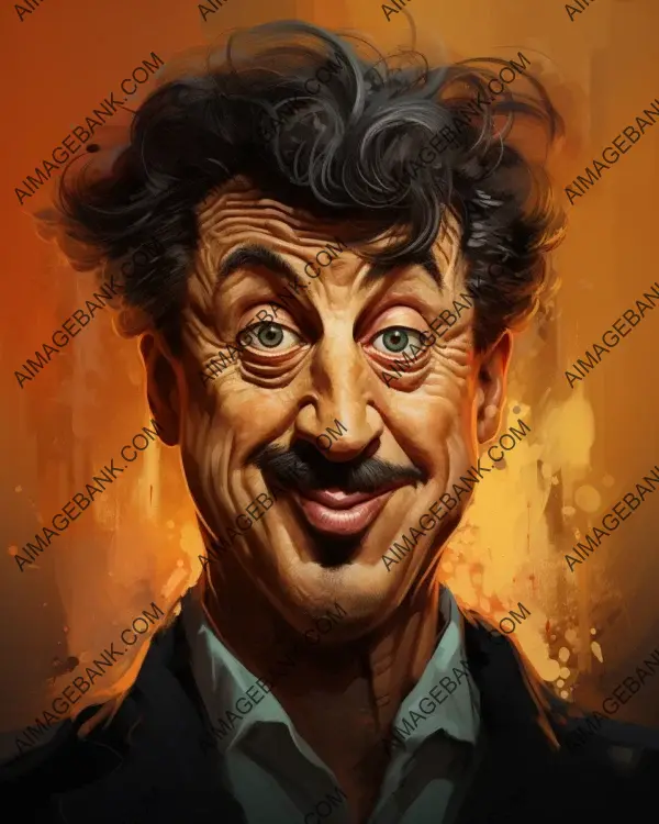 Sylvester Stallone&#8217;s Iconic Persona Brought to Life with Vibrant Caricature and Digital Art