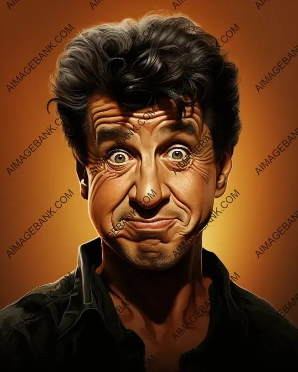 Unveiling Sylvester Stallone&#8217;s Captivating Caricature with Digital Art