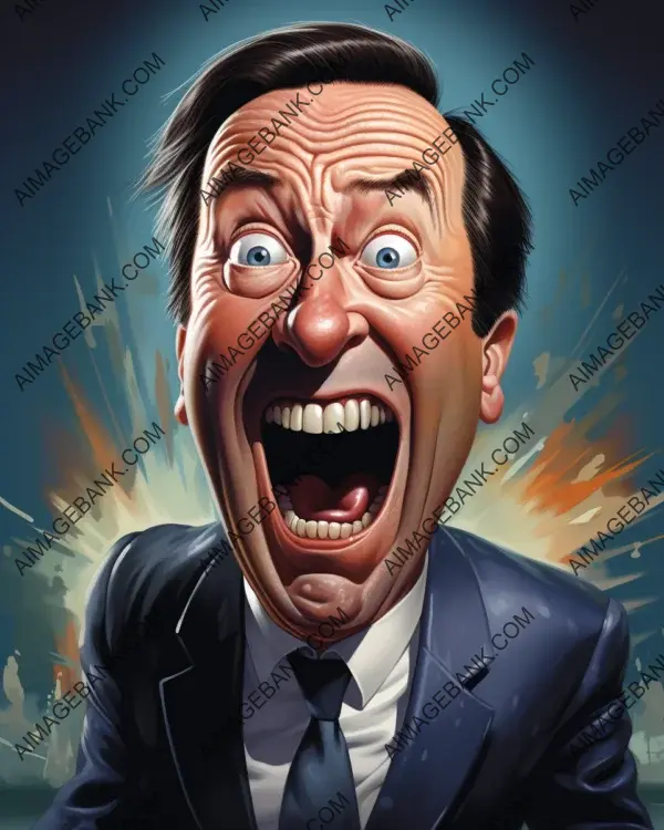 Celebrating Terry Wogan: A Dynamic Caricature Created with Digital Art Techniques