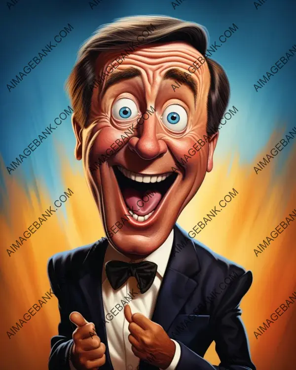 Terry Wogan&#8217;s Charismatic Persona Brought to Life with Vibrant Caricature and Digital Art