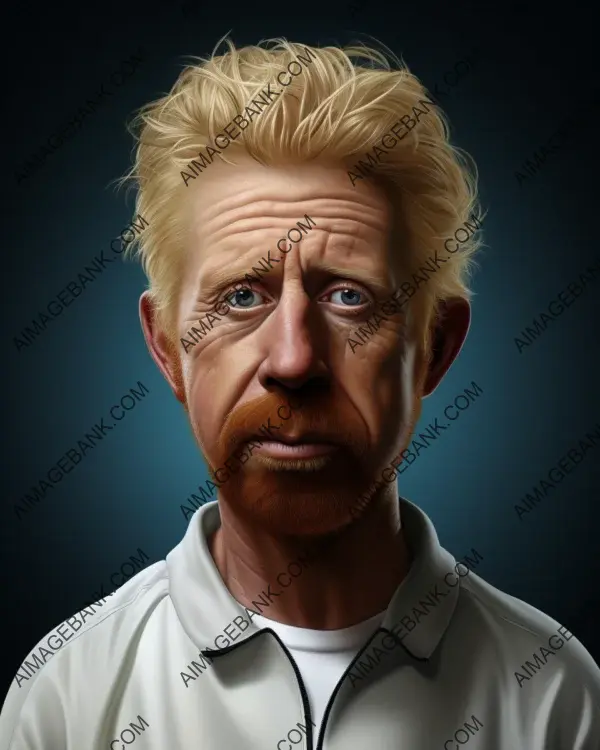 Digital Art Techniques: Creating a Vibrant Caricature of Boris Becker