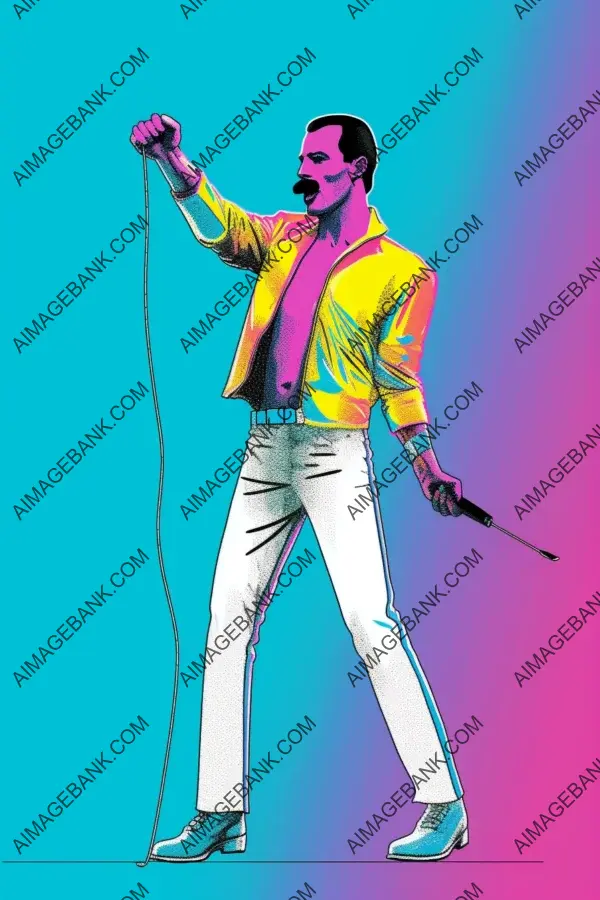 Wembley&#8217;s Icon: Original Character Art of Freddie Mercury