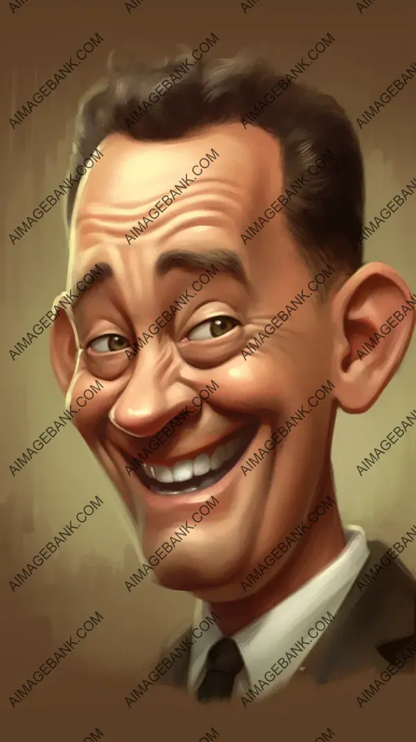 Over-Exaggerated Fun: Quick Boardwalk Caricatures Unleash Tom&#8217;s Essence