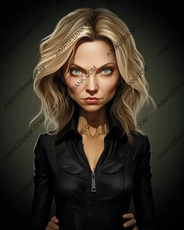 Michelle Pfeiffer&#8217;s Vibrant Caricature: A Digital Art Spectacle