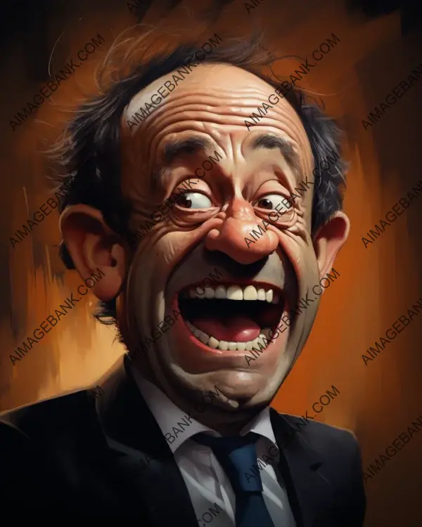 Michel Platini&#8217;s Vibrant Caricature: Mastering Digital Artistry