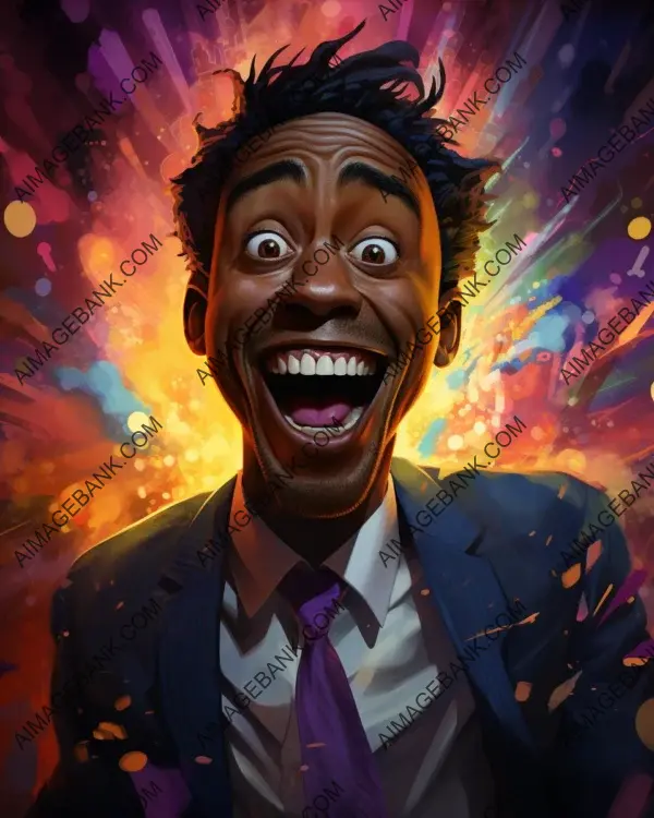 Patrick Kluivert&#8217;s Vibrant Caricature: Exploring Digital Art