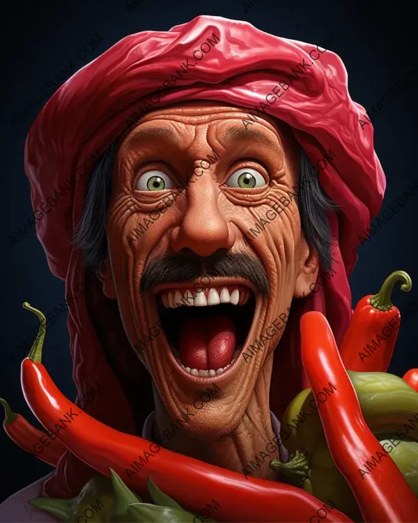 Red Hot Chili Peppers&#8217; Vibrant Caricature: Digital Art Unleashed