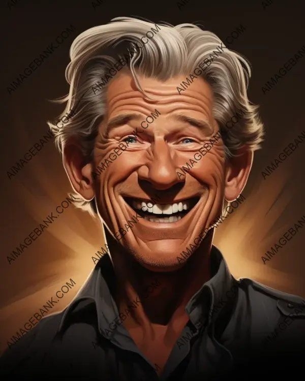 Vibrant Caricature Art: Richard Gere&#8217;s Enduring Charm