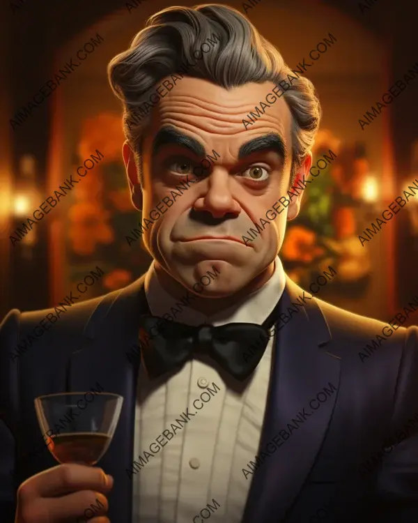 The Artistic Vibrancy of Robbie Williams&#8217;s Caricature