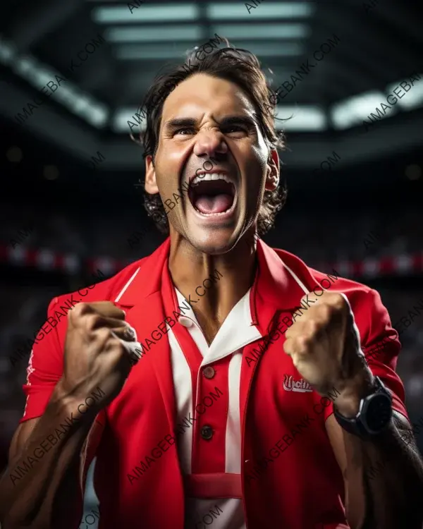 Roger Federer: Vibrant Caricature Celebrating Tennis