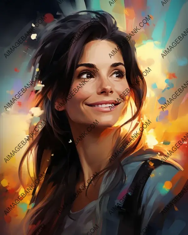 Sandra Bullock: A Vibrant Caricature Journey