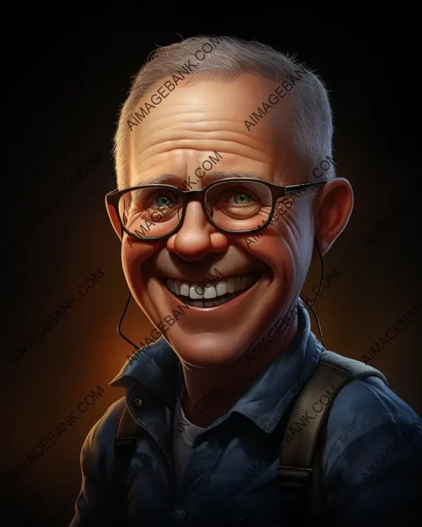 Scott Morrison: Vibrant Caricature Celebrating Politics