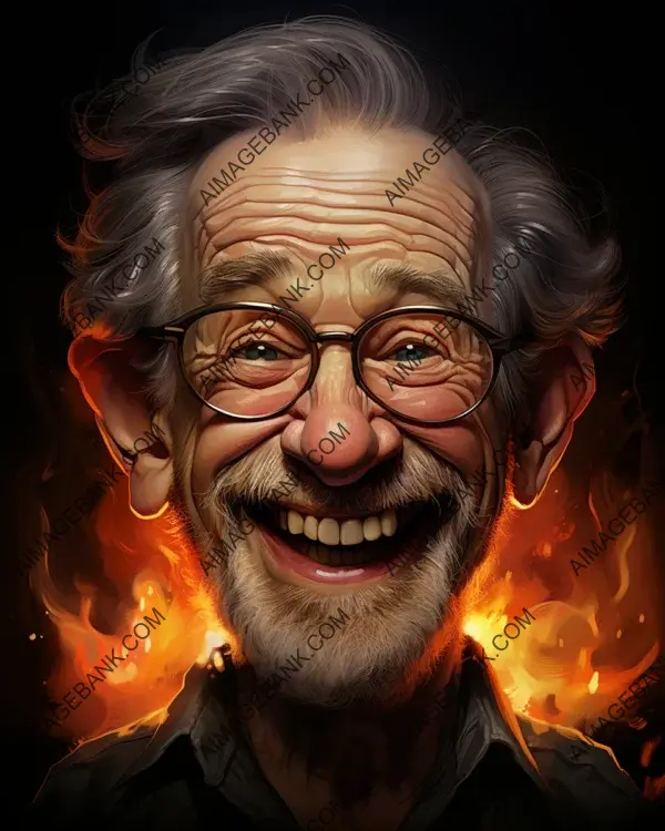 Steven Spielberg&#8217;s Vibrant Caricature: Immersing in the World of Digital Art and Film Making